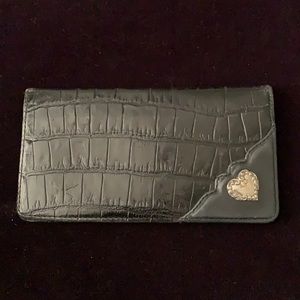 Write in checkbook, credit card holder